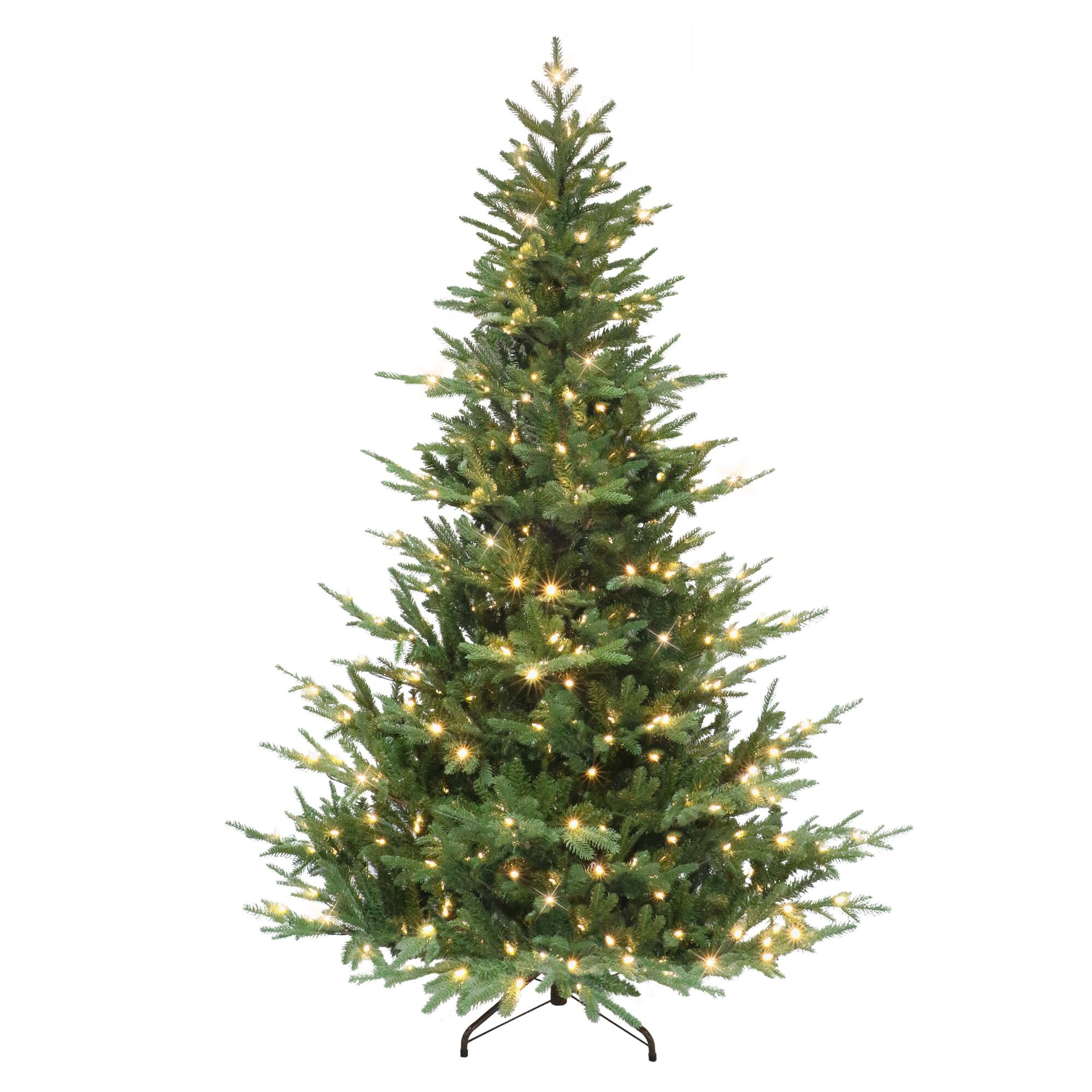 7.5ft. Pre-Lit Sacramento Fir Artificial Christmas Tree, Warm White LED Lights
